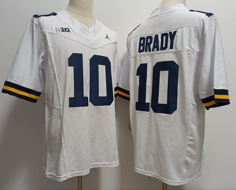 Men Michigan Wolverines #10 Brady White 2025 NCAA Jersey